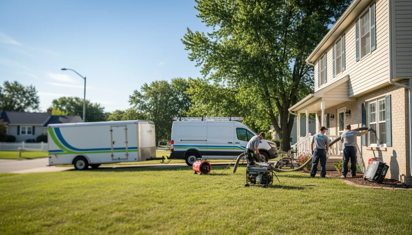 Flooded Basement Restoration And Cleanup With Repair in Vaiden, MS near me